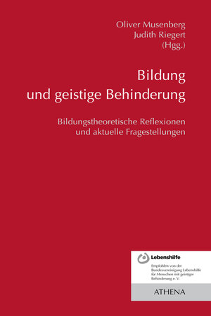 Buchcover Bildung und geistige Behinderung  | EAN 9783898968133 | ISBN 3-89896-813-8 | ISBN 978-3-89896-813-3