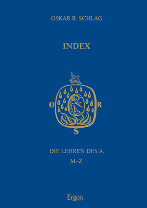Buchcover Index - Die Lehren des A. | Oskar R. Schlag | EAN 9783899138337 | ISBN 3-89913-833-3 | ISBN 978-3-89913-833-7