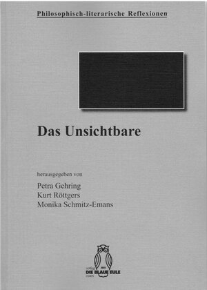 Buchcover Das Unsichtbare  | EAN 9783899244755 | ISBN 3-89924-475-3 | ISBN 978-3-89924-475-5