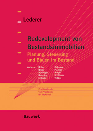 Buchcover Redevelopment von Bestandsimmobilien  | EAN 9783899321333 | ISBN 3-89932-133-2 | ISBN 978-3-89932-133-3
