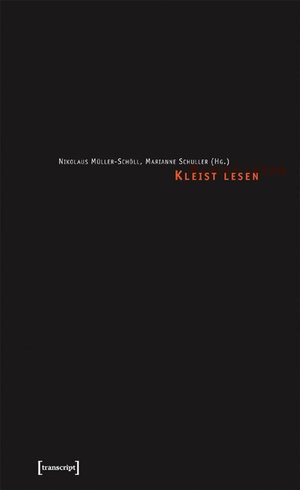 Buchcover Kleist lesen  | EAN 9783899421057 | ISBN 3-89942-105-1 | ISBN 978-3-89942-105-7