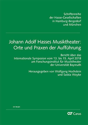Buch Johann Adolf Hasses Musiktheater: Orte und Praxen der Aufführung (3-89948-443-6)