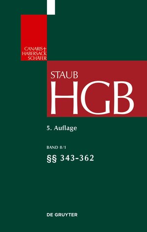 Buchcover Handelsgesetzbuch / §§ 343-362  | EAN 9783899498660 | ISBN 3-89949-866-6 | ISBN 978-3-89949-866-0