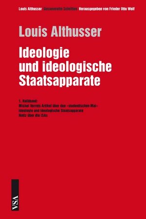 Buchcover Ideologie und ideologische Staatsapparate | Louis Althusser | EAN 9783899654257 | ISBN 3-89965-425-0 | ISBN 978-3-89965-425-7
