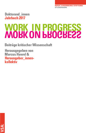 Buchcover WORK IN PROGRESS. WORK ON PROGRESS.  | EAN 9783899657883 | ISBN 3-89965-788-8 | ISBN 978-3-89965-788-3