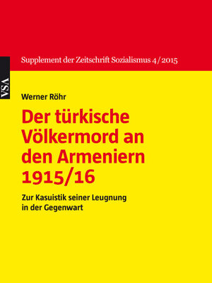 Buchcover Der türkische Völkermord an den Armeniern 1915/16 | Werner Röhr | EAN 9783899659832 | ISBN 3-89965-983-X | ISBN 978-3-89965-983-2