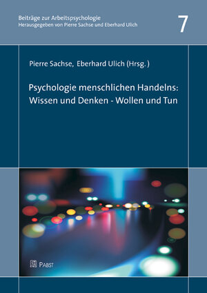 Buchcover Psychologie menschlichen Handelns: Wissen & Denken – Wollen & Tun  | EAN 9783899679090 | ISBN 3-89967-909-1 | ISBN 978-3-89967-909-0