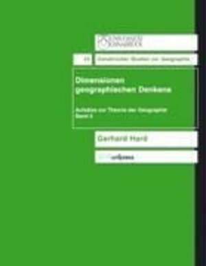 Buchcover Dimensionen geographischen Denkens | Gerhard Hard | EAN 9783899711059 | ISBN 3-89971-105-X | ISBN 978-3-89971-105-9