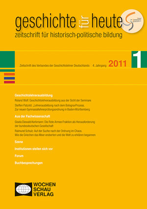 Buchcover Geschichtslehrerausbildung | EAN 9783899746891 | ISBN 3-89974-689-9 | ISBN 978-3-89974-689-1