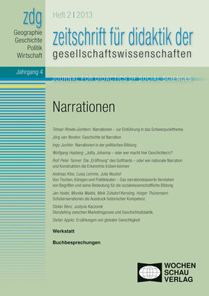 Buchcover ZDG 2/13, Narrationen  | EAN 9783899749038 | ISBN 3-89974-903-0 | ISBN 978-3-89974-903-8