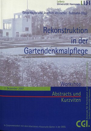 Buchcover Rekonstruktion in der Gartenpflege  | EAN 9783899751253 | ISBN 3-89975-125-6 | ISBN 978-3-89975-125-3