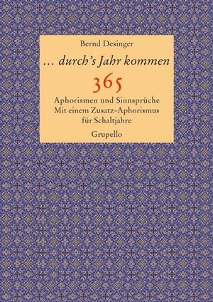 Buchcover ... durch's Jahr kommen | Bernd Desinger | EAN 9783899781885 | ISBN 3-89978-188-0 | ISBN 978-3-89978-188-5