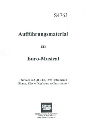 Buchcover Euro-Musical. Aufführungsmaterial | Franz Moser | EAN 9783900590758 | ISBN 3-900590-75-3 | ISBN 978-3-900590-75-8