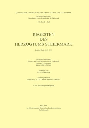 Buchcover Regesten des Herzogtums Steiermark  | EAN 9783901251320 | ISBN 3-901251-32-4 | ISBN 978-3-901251-32-0