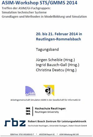 Buchcover TAGUNGSBAND ASIM-Workshop STS/GMMS 2014 | Christina Deatcu | EAN 9783901608827 | ISBN 3-901608-82-6 | ISBN 978-3-901608-82-7