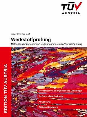 Buchcover Werkstoffprüfung | Leopold Schöggl | EAN 9783901942181 | ISBN 3-901942-18-1 | ISBN 978-3-901942-18-1