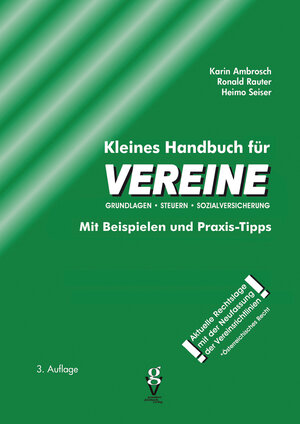 Buchcover Kleines Handbuch für VEREINE | Karin Ambrosch | EAN 9783902056887 | ISBN 3-902056-88-6 | ISBN 978-3-902056-88-7