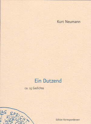 Buchcover Ein Dutzend | Kurt Neumann | EAN 9783902113320 | ISBN 3-902113-32-4 | ISBN 978-3-902113-32-0