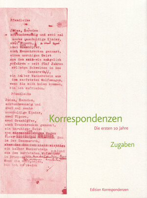 Buchcover Korrespondenzen | Ilse Aichinger | EAN 9783902113894 | ISBN 3-902113-89-8 | ISBN 978-3-902113-89-4