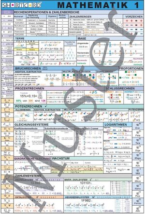 Buchcover Shortcard / Mathematik 1 | Gernot Grinschgl | EAN 9783902377029 | ISBN 3-902377-02-X | ISBN 978-3-902377-02-9