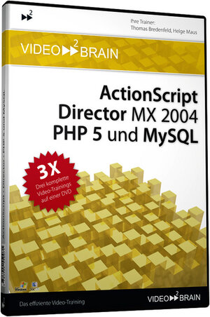 Buchcover ActionScript, Director, PHP 5 und MySQL - video2brain Video-Training | Thomas Bredenfeld | EAN 9783902550071 | ISBN 3-902550-07-4 | ISBN 978-3-902550-07-1