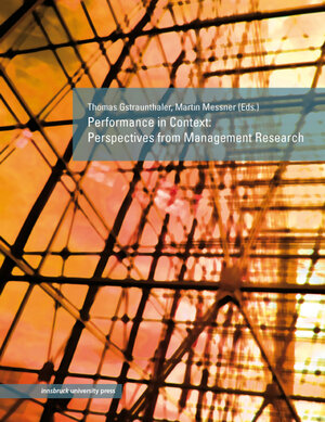 Buchcover Performance in Context  | EAN 9783902571830 | ISBN 3-902571-83-7 | ISBN 978-3-902571-83-0