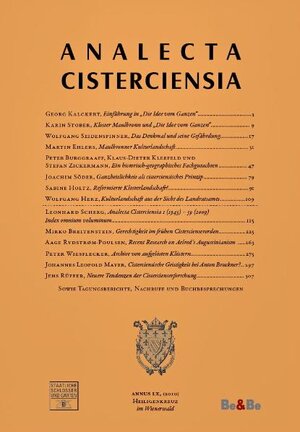 Buchcover Analecta Cisterciensia 60 (2010)  | EAN 9783902694294 | ISBN 3-902694-29-7 | ISBN 978-3-902694-29-4