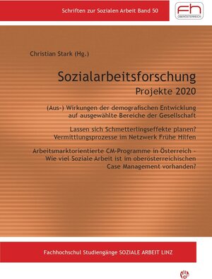 Buchcover Sozialarbeitsforschung | Christian Stark | EAN 9783902724748 | ISBN 3-902724-74-9 | ISBN 978-3-902724-74-8