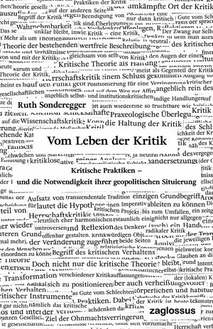 Buchcover Vom Leben der Kritik | Ruth Sonderegger | EAN 9783902902627 | ISBN 3-902902-62-0 | ISBN 978-3-902902-62-7