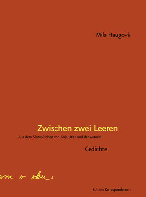 Buchcover Zwischen zwei Leeren | Mila Haugová | EAN 9783902951540 | ISBN 3-902951-54-0 | ISBN 978-3-902951-54-0