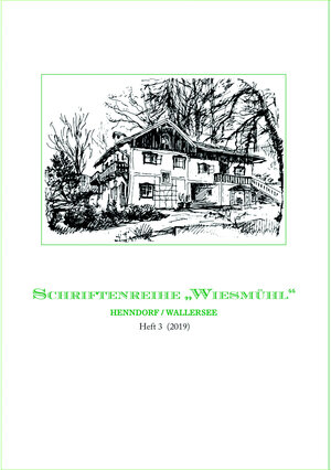 Buchcover Wiesmühl Heft 3 | Susanne Buchinger | EAN 9783902964281 | ISBN 3-902964-28-6 | ISBN 978-3-902964-28-1