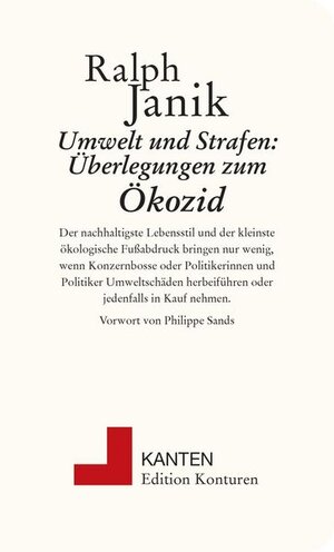Buchcover Umwelt und Strafe: Überlegungen zum Ökozid | Janik Ralph | EAN 9783902968838 | ISBN 3-902968-83-4 | ISBN 978-3-902968-83-8