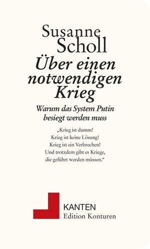 Buchcover Über einen notwendigen Krieg | Scholl Susanne | EAN 9783902968845 | ISBN 3-902968-84-2 | ISBN 978-3-902968-84-5