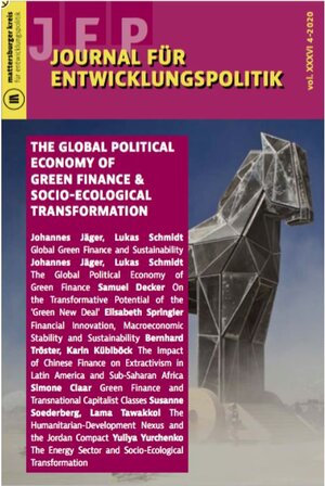 Buchcover Journal für Entwicklungspolitik 3-2020 | Johannes Jäger | EAN 9783902996251 | ISBN 3-902996-25-0 | ISBN 978-3-902996-25-1