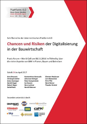 Buchcover Chancen und Risiken der Digitalisierung in der Bauwirtschaft | Gerald Goger | EAN 9783903024465 | ISBN 3-903024-46-5 | ISBN 978-3-903024-46-5