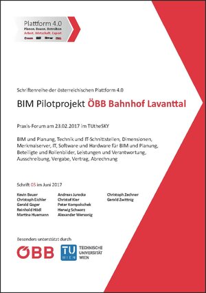 Buchcover BIM Pilotprojekt ÖBB Bahnhof Lavanttal | Gerald Goger | EAN 9783903024489 | ISBN 3-903024-48-1 | ISBN 978-3-903024-48-9