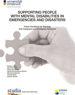 Buchcover Supporting people with mental disabilities in emergencies and disasters | Barbara Juen | EAN 9783903030572 | ISBN 3-903030-57-0 | ISBN 978-3-903030-57-2