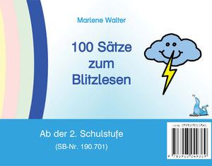 Buchcover 100 Sätze zum Blitzlesen | Marlene Walter | EAN 9783903049369 | ISBN 3-903049-36-0 | ISBN 978-3-903049-36-9