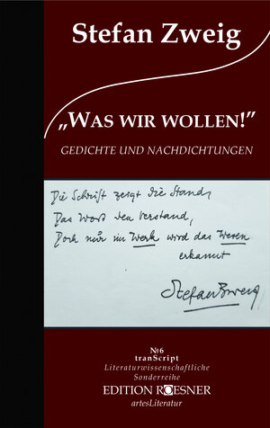 Buchcover "WAS WIR WOLLEN" | Stefan Zweig | EAN 9783903059672 | ISBN 3-903059-67-6 | ISBN 978-3-903059-67-2