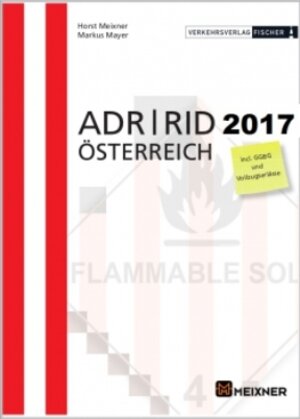 Buchcover ADR/RID 2017 Österreich | Horst Meixner | EAN 9783903169012 | ISBN 3-903169-01-3 | ISBN 978-3-903169-01-2