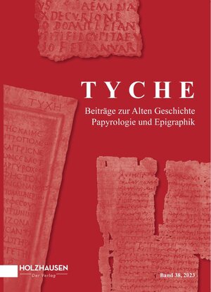 Buchcover Tyche Jahresband 38  | EAN 9783903207882 | ISBN 3-903207-88-8 | ISBN 978-3-903207-88-2