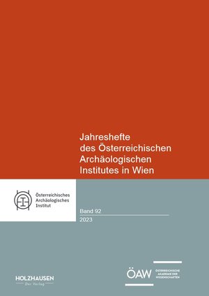 Buchcover Jahreshefte des Österreichischen Archäologischen Institutes in Wien 92, 2023  | EAN 9783903207936 | ISBN 3-903207-93-4 | ISBN 978-3-903207-93-6