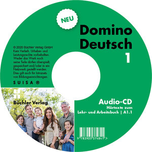 Buchcover Domino Deutsch 1 NEU ꟾ Audio-CD zum Lehr- und Arbeitsbuch A.1.1 | Susanne Büchler | EAN 9783905374841 | ISBN 3-905374-84-6 | ISBN 978-3-905374-84-1