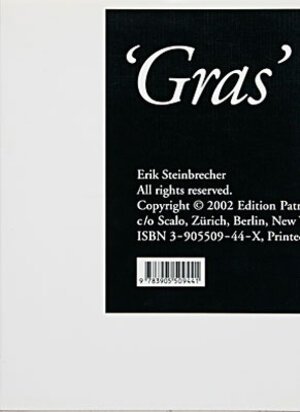 Buchcover Gras | Erik Steinbrecher | EAN 9783905509441 | ISBN 3-905509-44-X | ISBN 978-3-905509-44-1