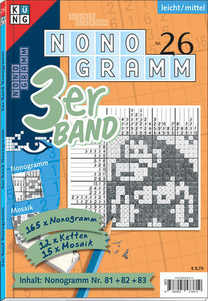 Buchcover Nonogramm 3er-Band Nr. 26  | EAN 9783905573619 | ISBN 3-905573-61-X | ISBN 978-3-905573-61-9