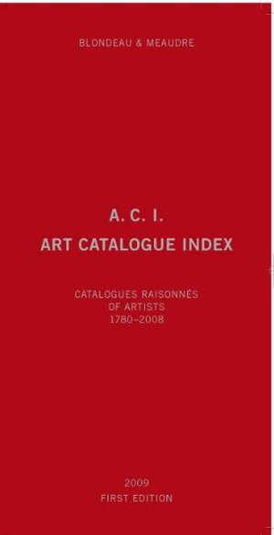 Buchcover A.C.I., Art Catalogue Index | EAN 9783905829532 | ISBN 3-905829-53-3 | ISBN 978-3-905829-53-2