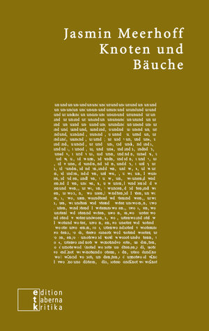 Buchcover Knoten und Bäuche | Jasmin Meerhoff | EAN 9783905846652 | ISBN 3-905846-65-9 | ISBN 978-3-905846-65-2