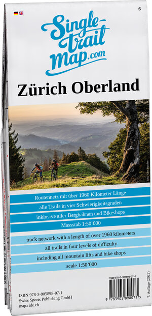 Buchcover Singletrail Map 006 Zürich Oberland | Thomas Giger | EAN 9783905898071 | ISBN 3-905898-07-1 | ISBN 978-3-905898-07-1
