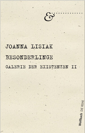 Buchcover Besonderlinge | Joanna Lisiak | EAN 9783905910438 | ISBN 3-905910-43-8 | ISBN 978-3-905910-43-8