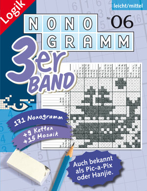 Buchcover Nonogramm 3er-Band Nr. 6  | EAN 9783906009384 | ISBN 3-906009-38-6 | ISBN 978-3-906009-38-4